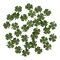 Glitter Shamrock Craft Buttons, 50 Count – Green Clover Plastic Sewing Buttons with Shank Back for St. Patrick’s Day Crafts & DIY Projects